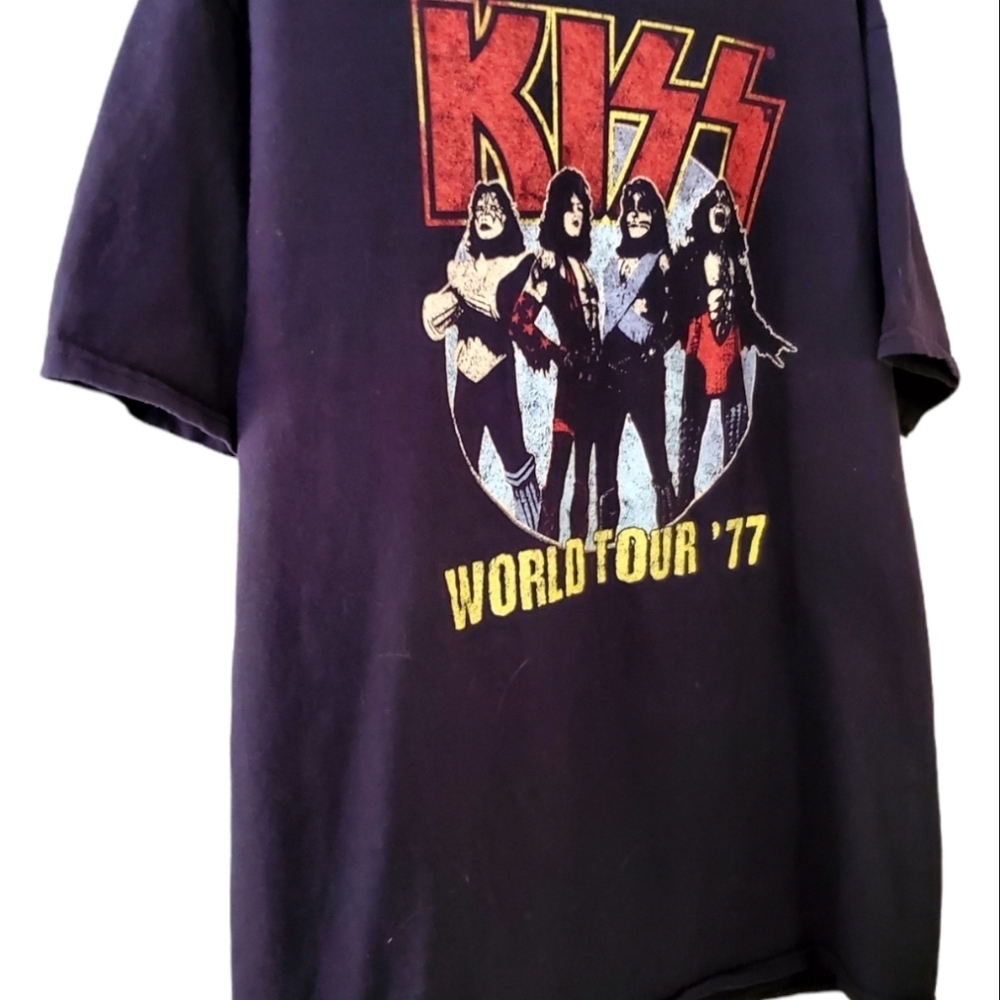 KISS World Tour '77 T Shirt - Picture 3 of 5
